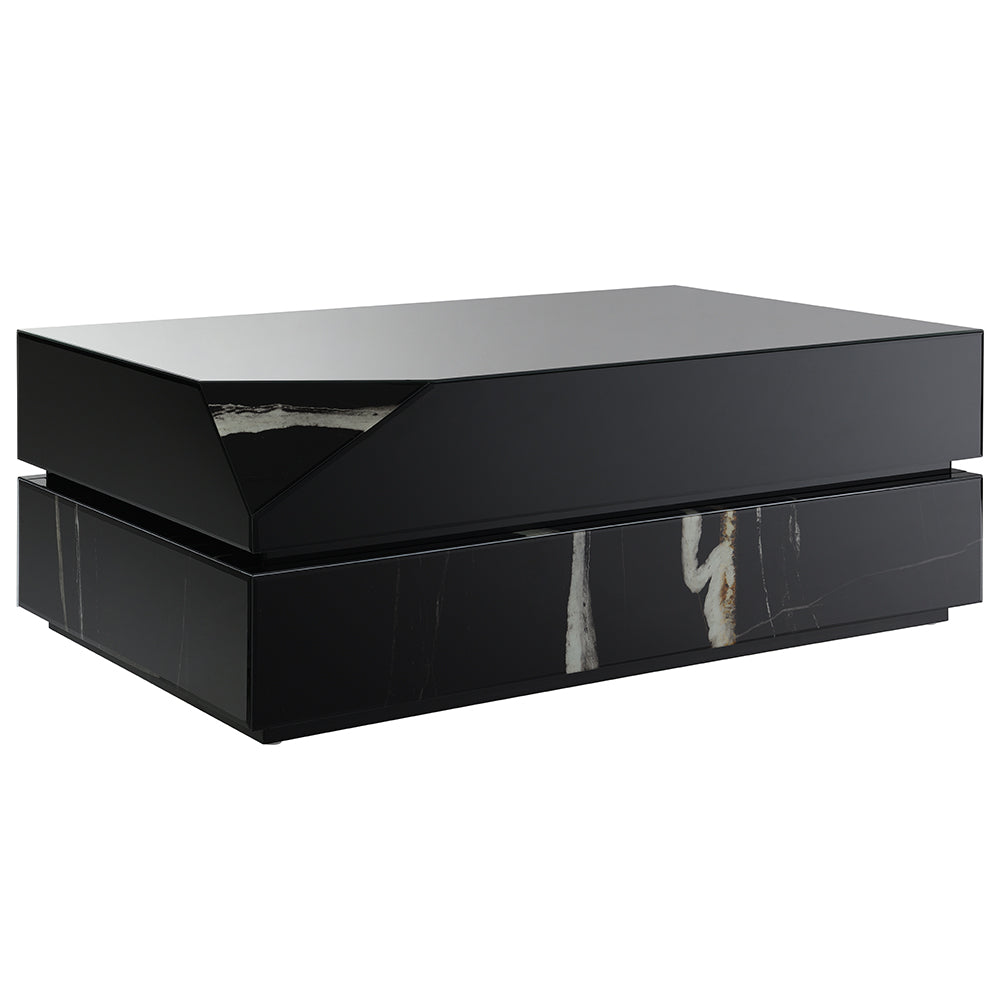 ACME Drisana Black Mirrored Coffee Table Model LV03865