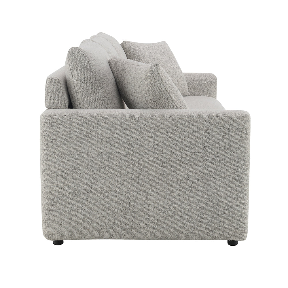 ACME Connie Gray Boucle Sofa with Sleeper & 2 Pillows Model LV03880