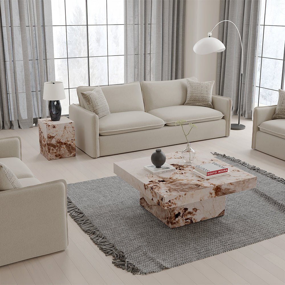 ACME Fultan Engineered Stone Coffee Table Model LV03935