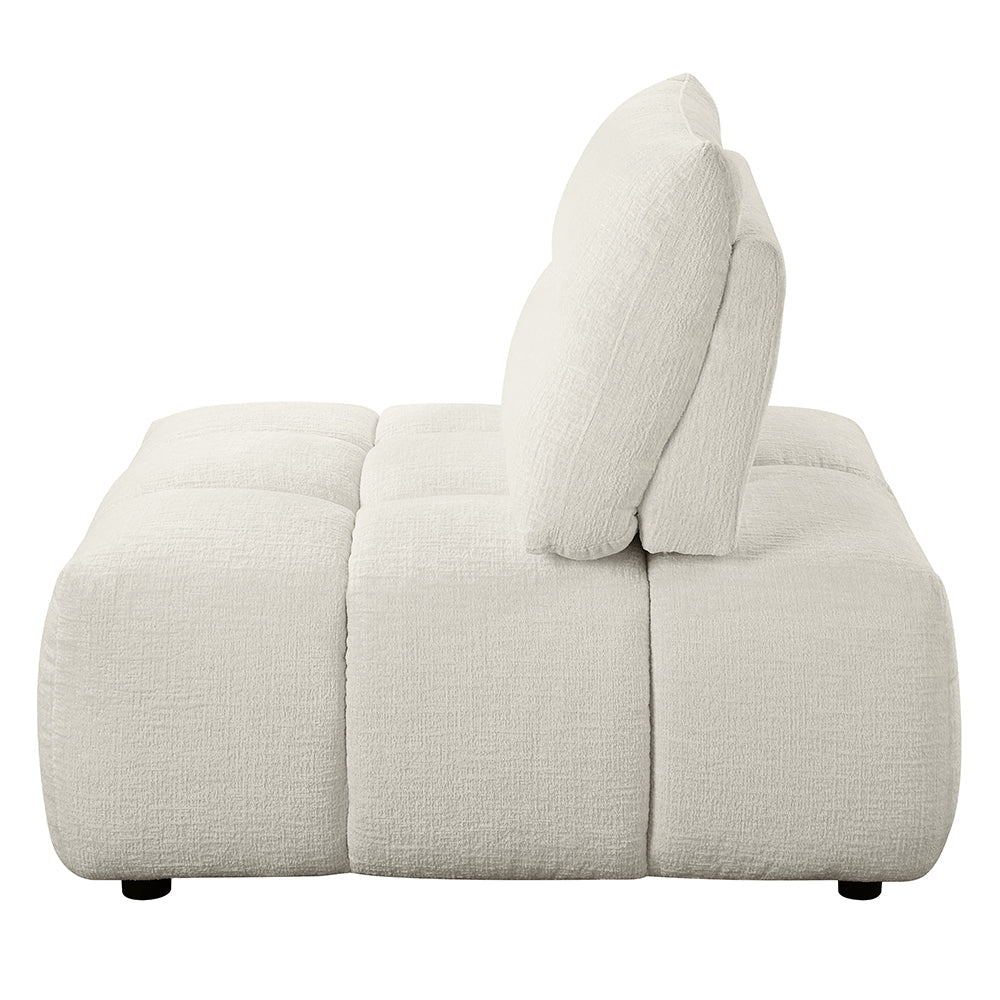 ACME Loanna Beige Linen Modular Armless Chair Model LV04040