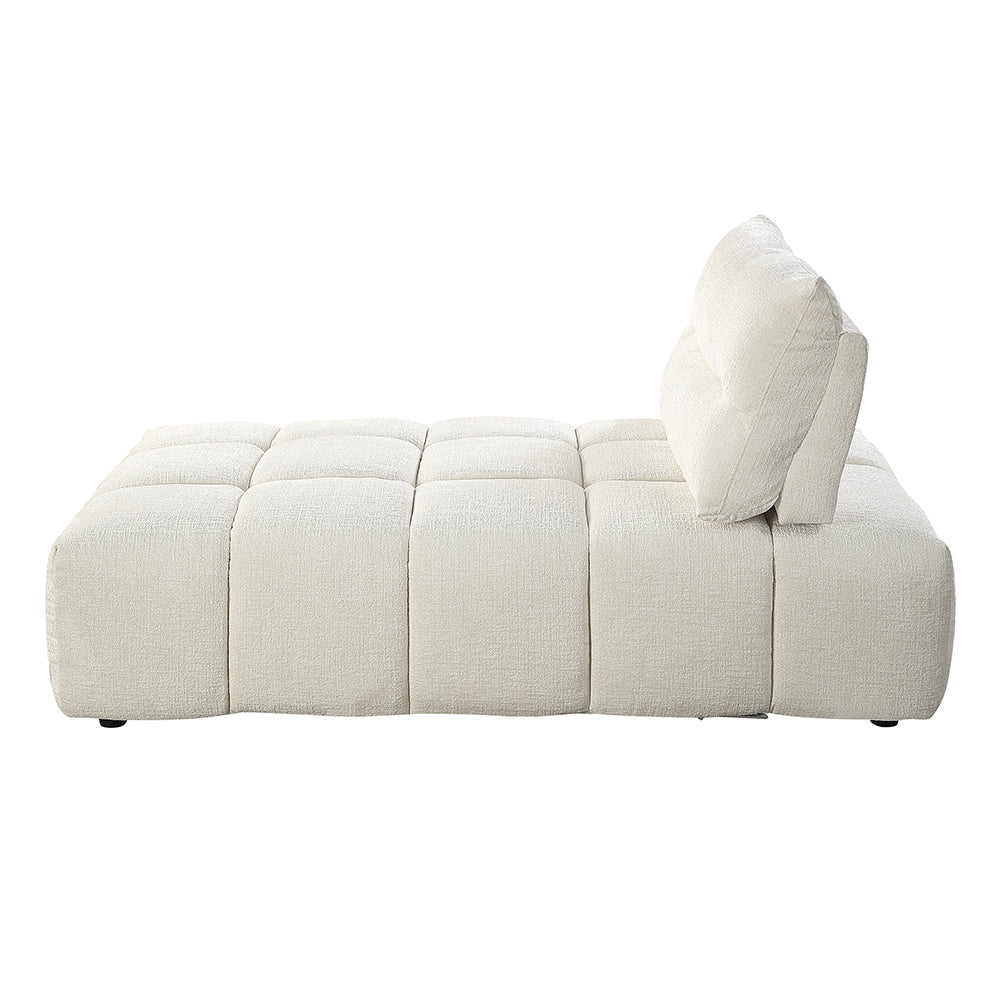 ACME Loanna Beige Linen Modular Chaise Model LV04041