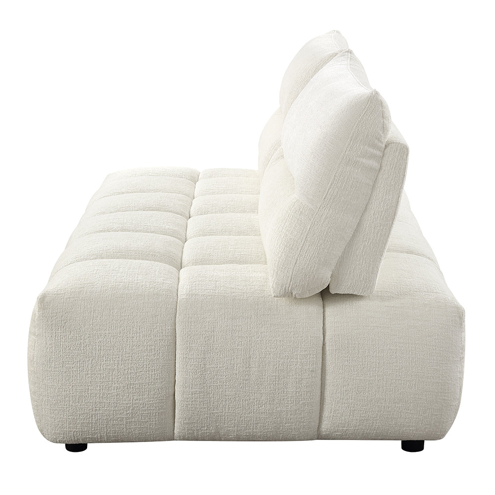 ACME Loanna Beige Linen Modular Loveseat Model LV04042