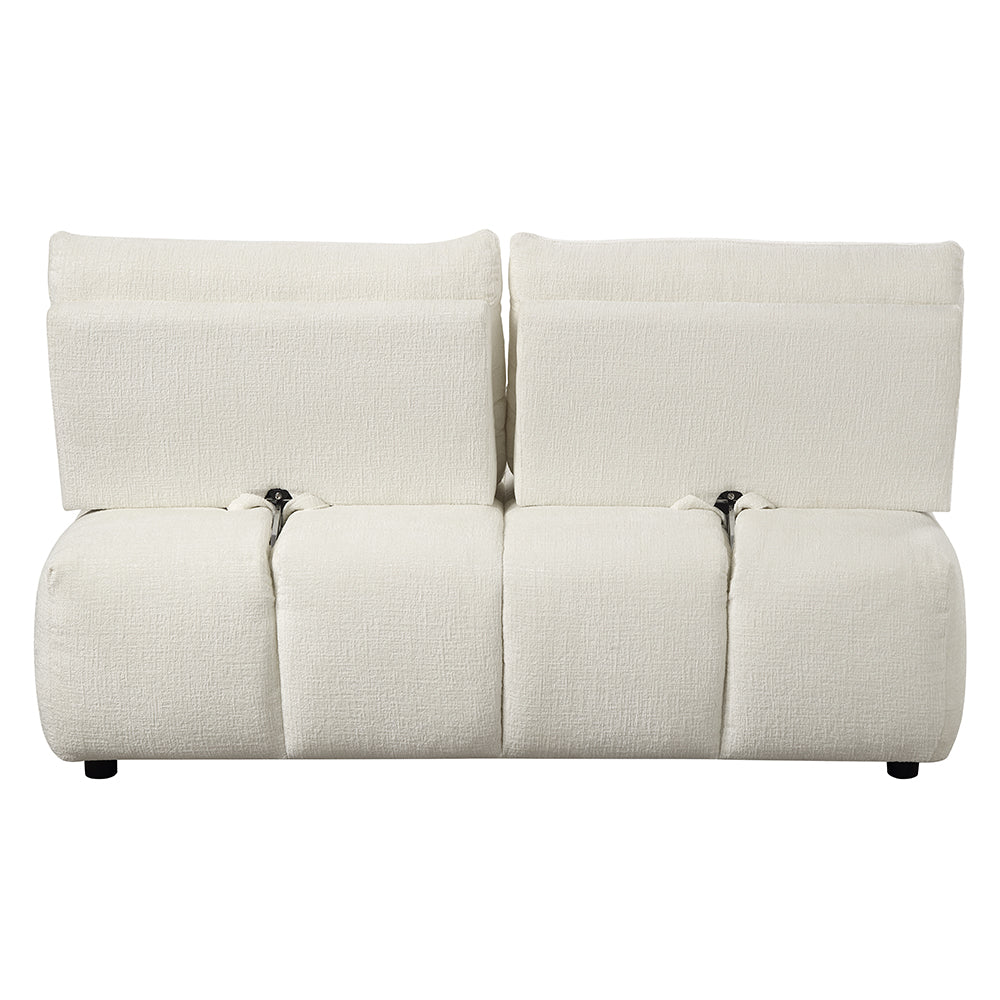 ACME Loanna Beige Linen Modular Loveseat Model LV04042