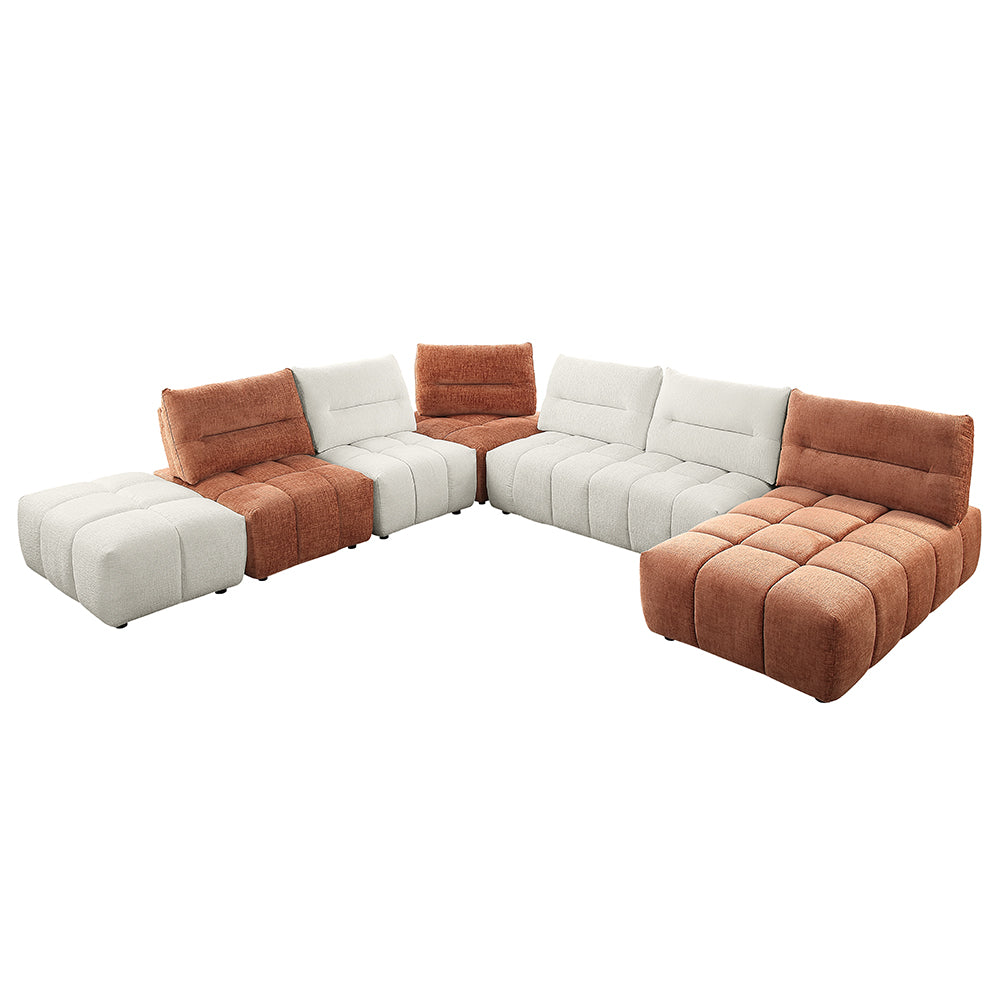 ACME Loanna Beige Linen Ottoman Model LV04044