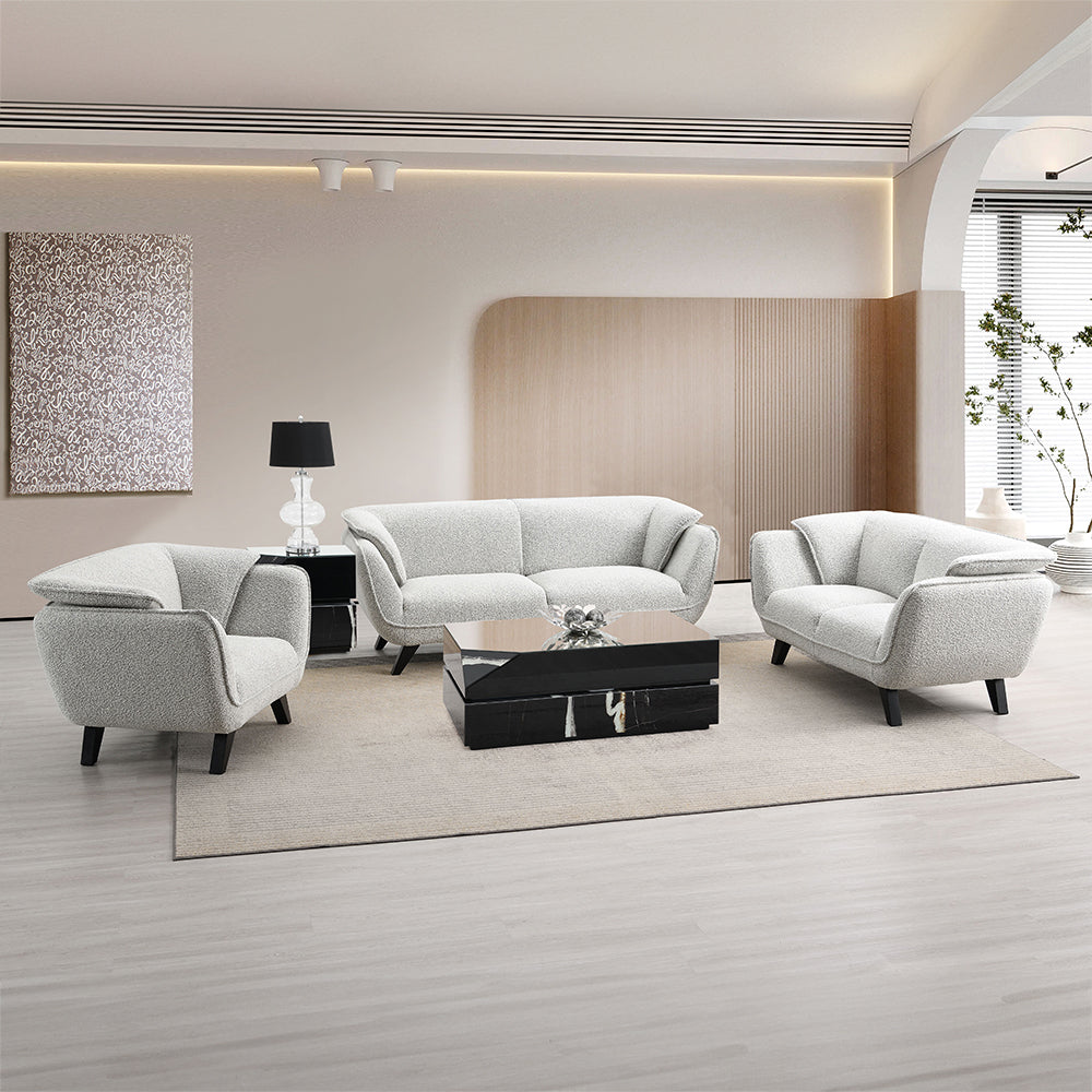 ACME Nayeli Light Gray Boucle Sofa Model LV04200