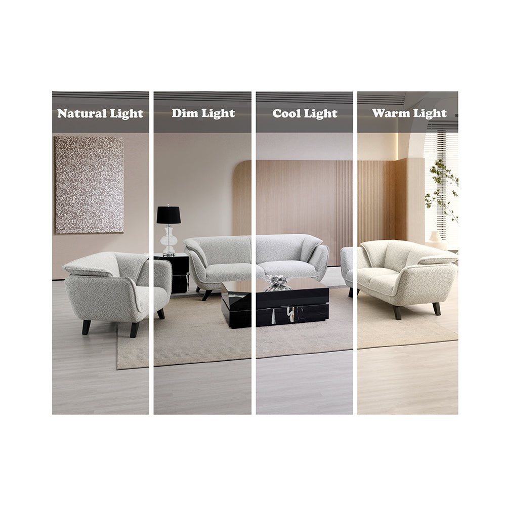 ACME Nayeli Light Gray Boucle Loveseat Model LV04201