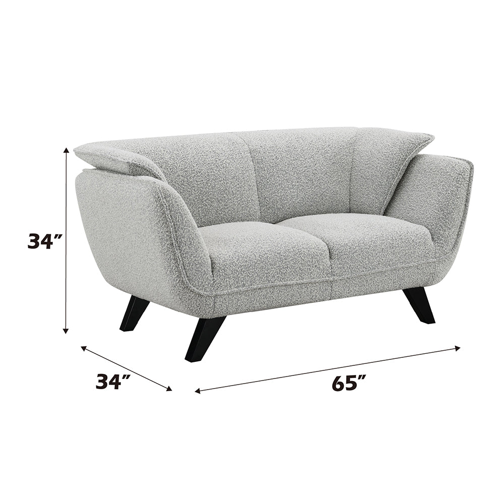 ACME Nayeli Light Gray Boucle Loveseat Model LV04201