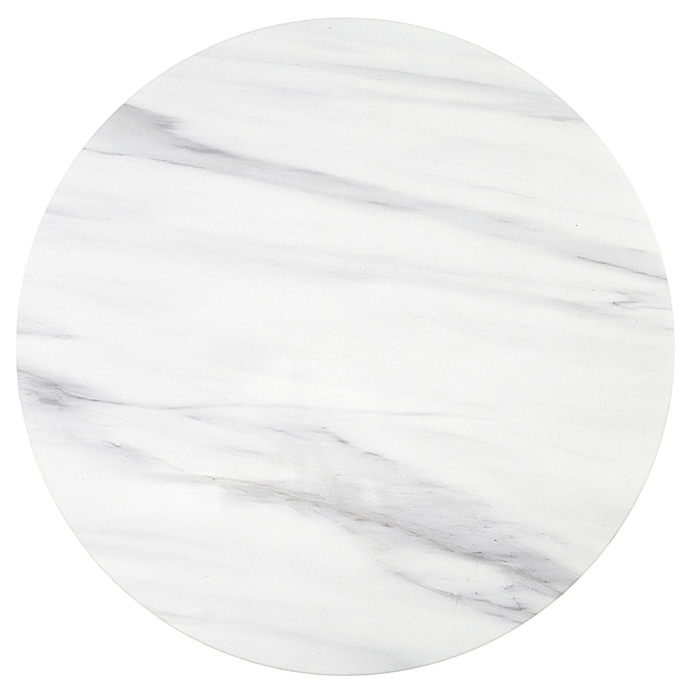 ACME Zaid Engineering Marble & White High Gloss Coffee Table Model LV04225