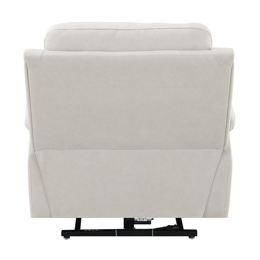 ACME Chriki Beige Polished Microfiber Power Recliner with Lift & Heating & Massage Model LV04271