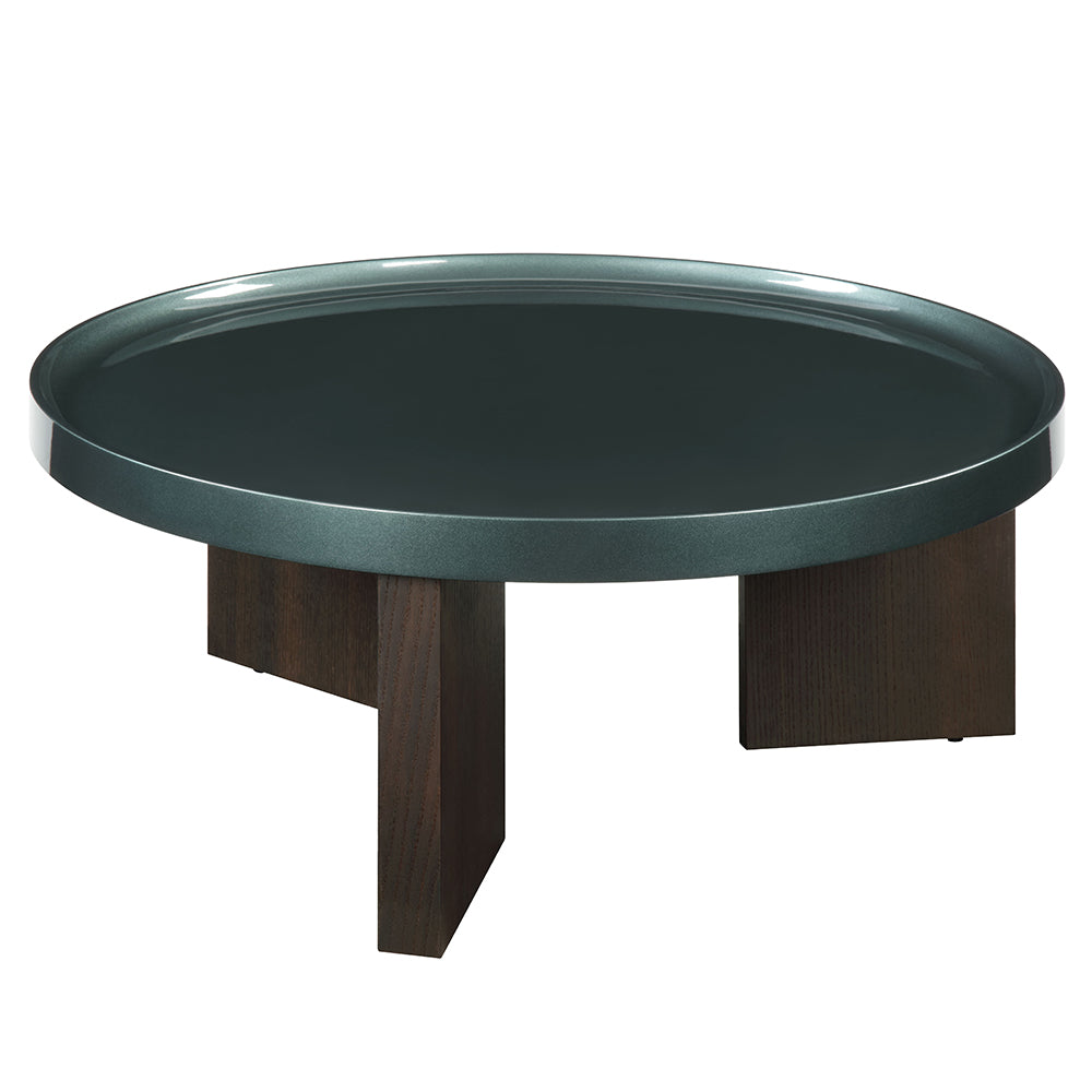 ACME Lakita Blackish Green/ Dark Blond High Gloss & Smoked Oak Coffee Table Model LV04405