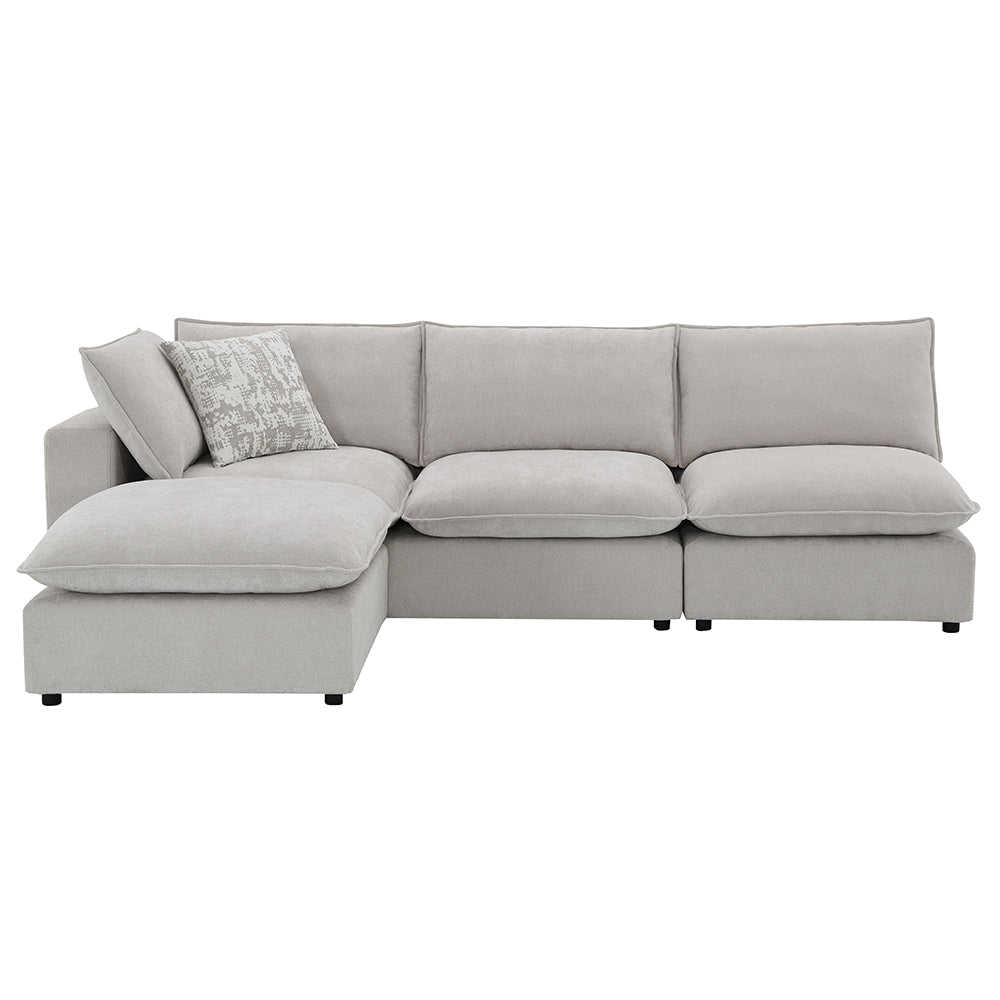ACME Marisa Beige Boucle Modular LF Loveseat with 2 Pillows Model LV04410