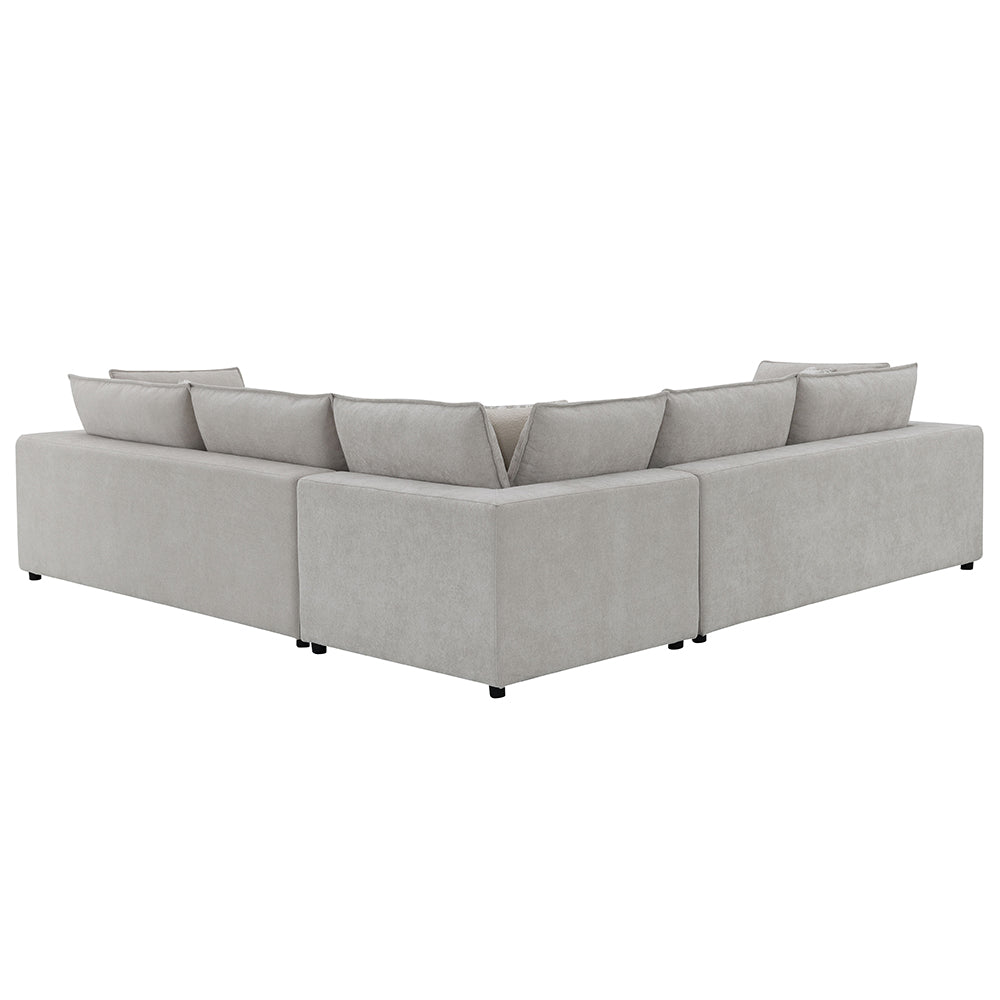 ACME Marisa Beige Boucle Modular RF Loveseat with 2 Pillows Model LV04411
