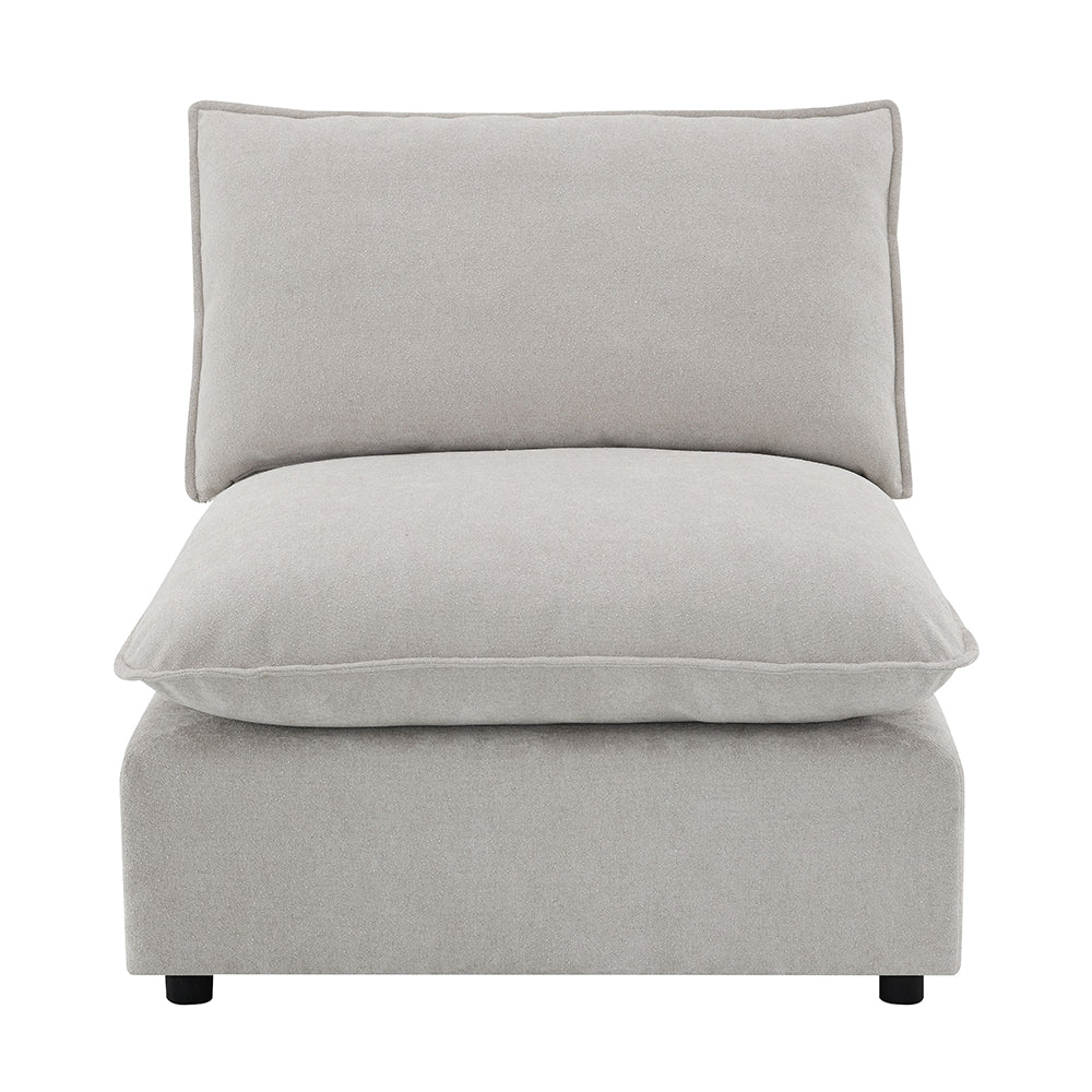 ACME Marisa Beige Boucle Modular Armless Chair Model LV04413