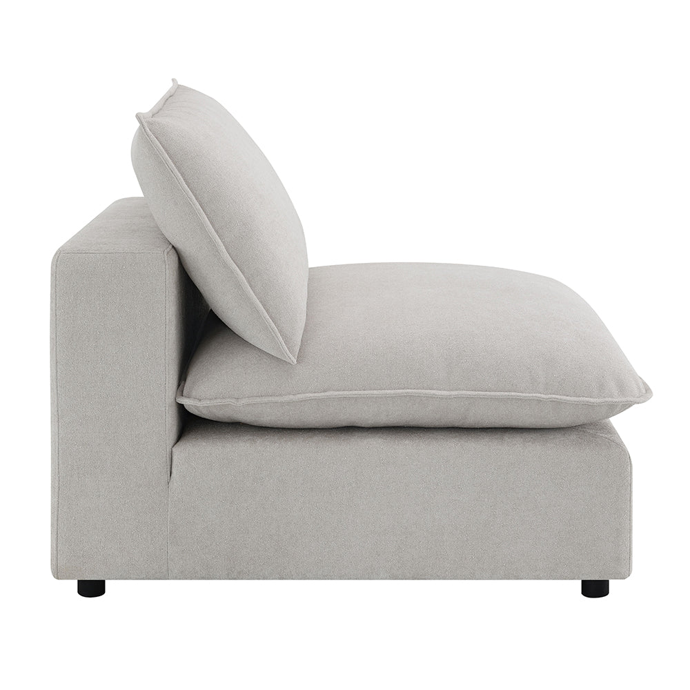 ACME Marisa Beige Boucle Modular Armless Chair Model LV04413