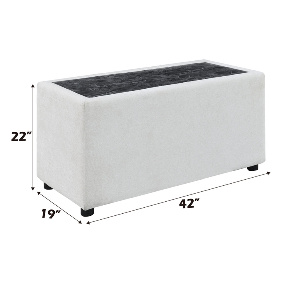 ACME Marisa Beige Boucle Modular Console Model LV04416