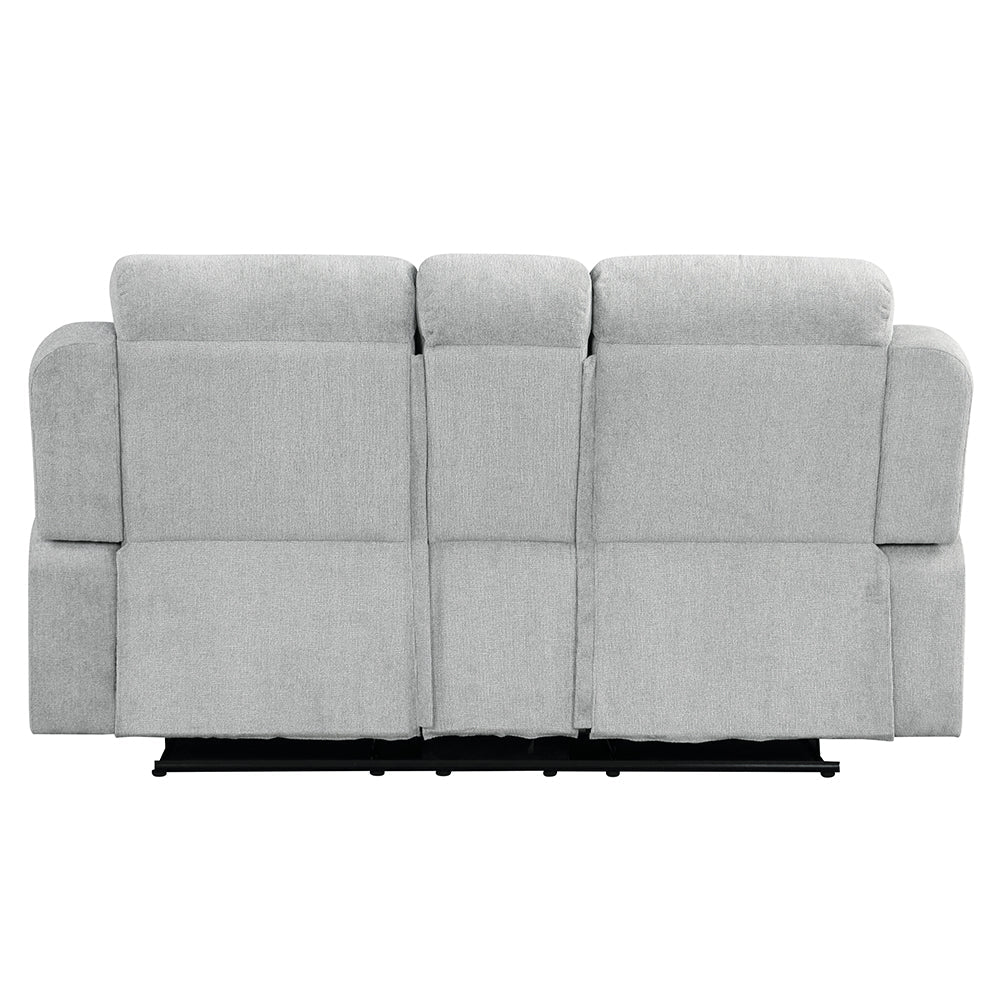 ACME Galya Light Gray Chenille Motion Loveseat with Console Model LV04681