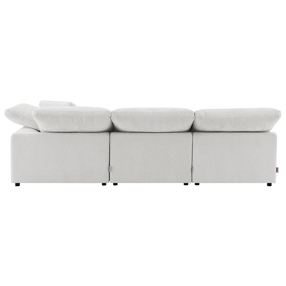 ACME Naveen Ivory Linen Modular Armless Chair Model LV55130