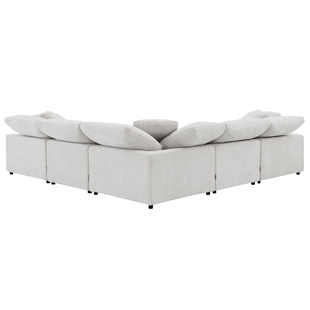 ACME Naveen Ivory Linen Modular Armless Chair Model LV55130