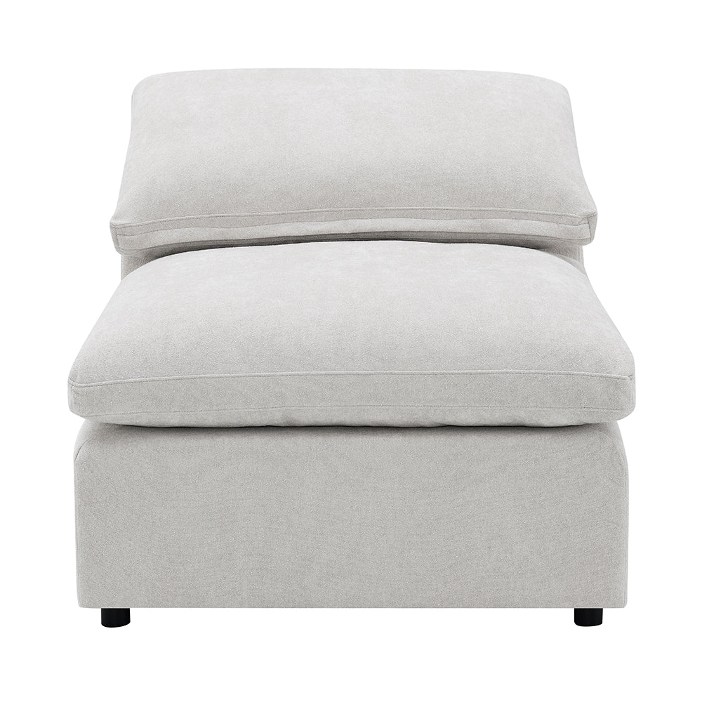 ACME Naveen Ivory Linen Modular Armless Chair Model LV55130