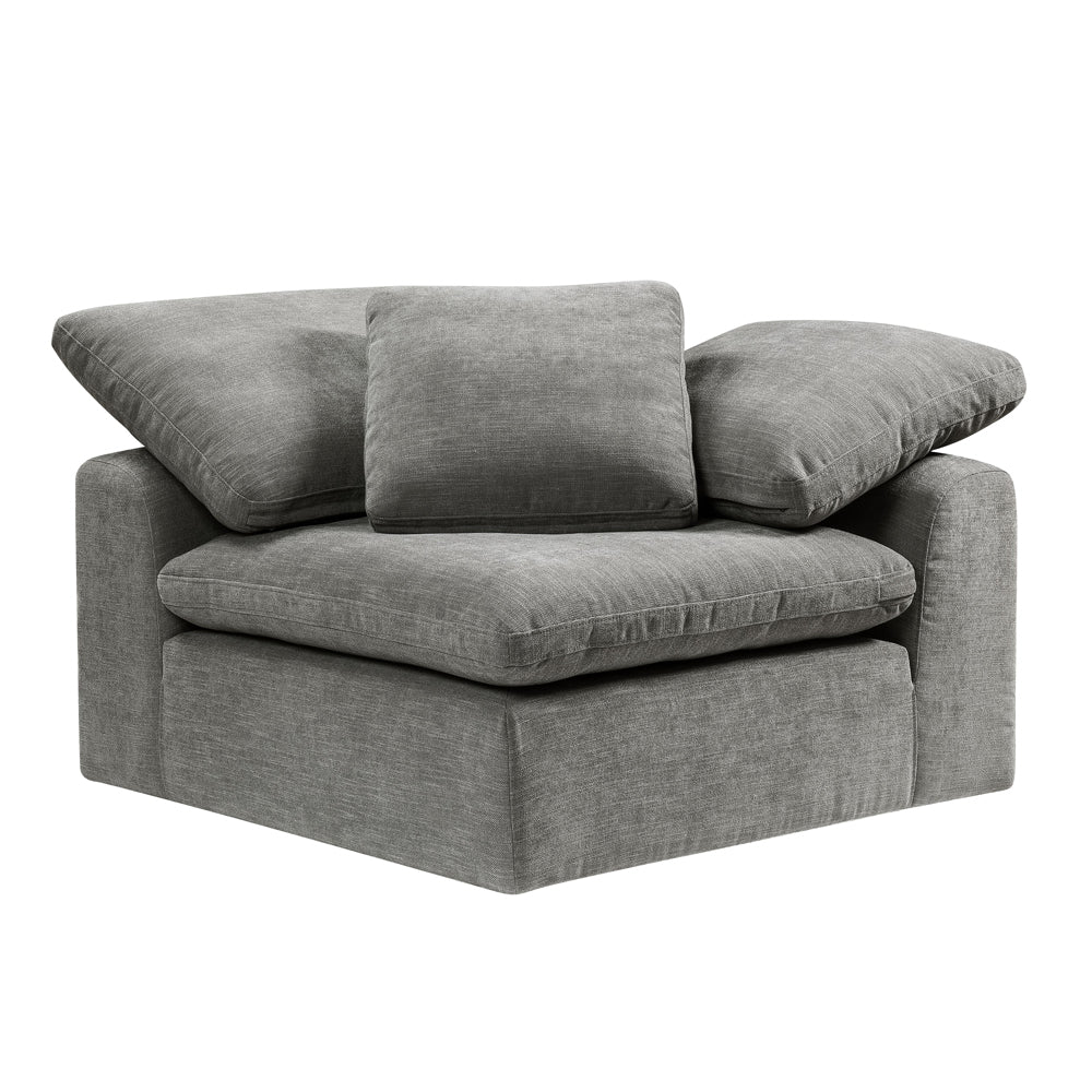 ACME Naveen Gray Linen Modular Wedge with Pillow Model LV55141