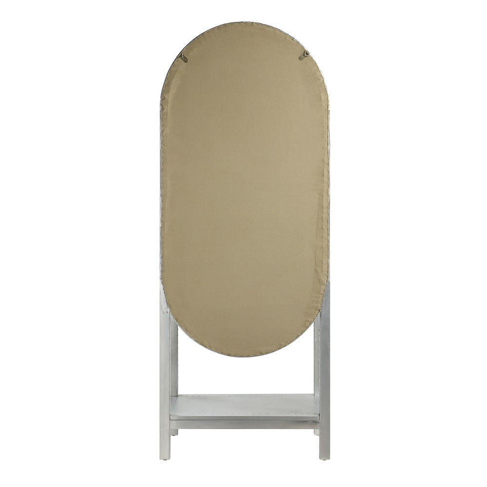ACME Ogden Aluminum & Rattan Bookcase Model OF02406