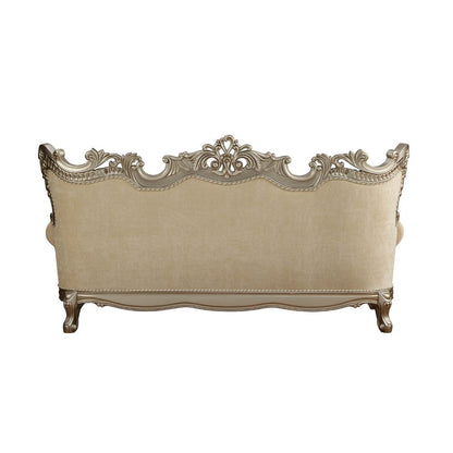 ACME Ranita Fabric & Champagne Sofa with 7 Pillows Model 51040