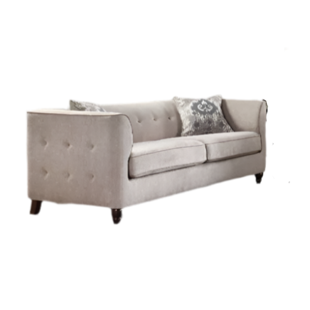 ACME Cyndi Tan Velvet Sofa with 2 Pillows Model 52055