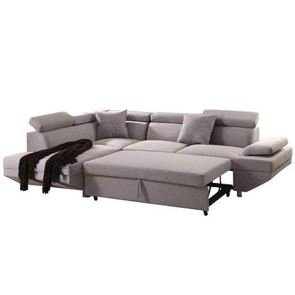 ACME Jemima Gray Fabric Sectiona Sofa Model 52990