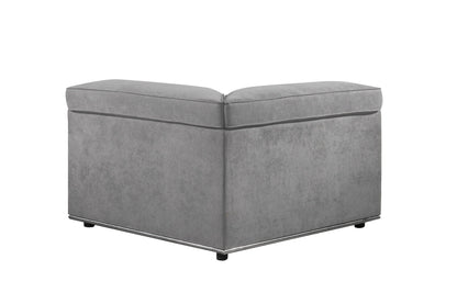 ACME Alwin Dark Gray Fabric Modular Wedge Model 53721