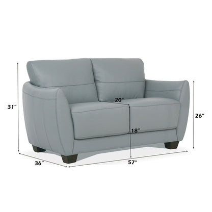 ACME Valeria Watery Top Grain Leather Loveseat Model 54951