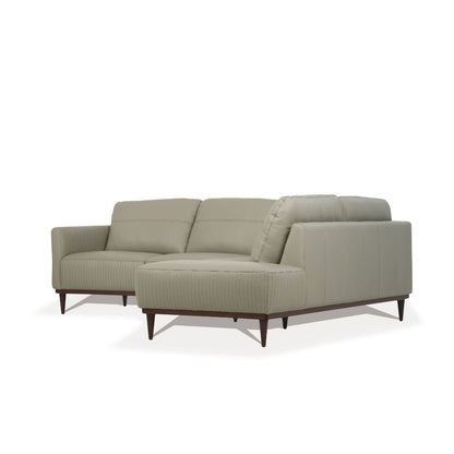 ACME Tampa Airy Green Top Grain Leather Sectional Sofa Model 54975