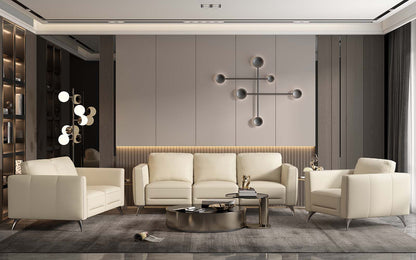 ACME Malaga Cream Top Grain Leather Sofa Model 55005