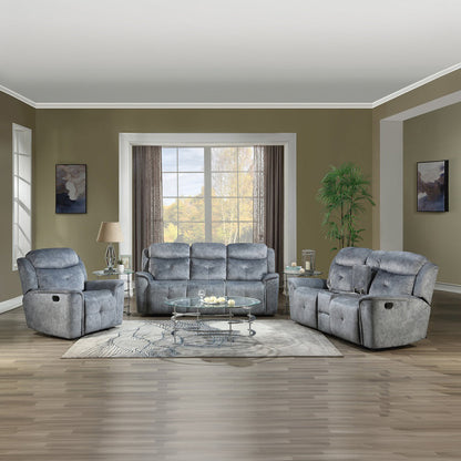 ACME Mariana Silver Gray Fabric Motion Recliner Model 55032
