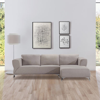 ACME Josiah Sand Fabric Sectional Sofa Model 55095