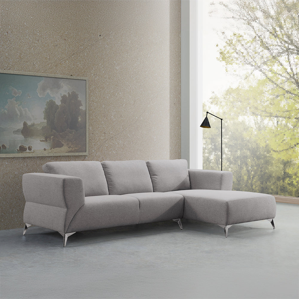 ACME Josiah Sand Fabric Sectional Sofa Model 55095