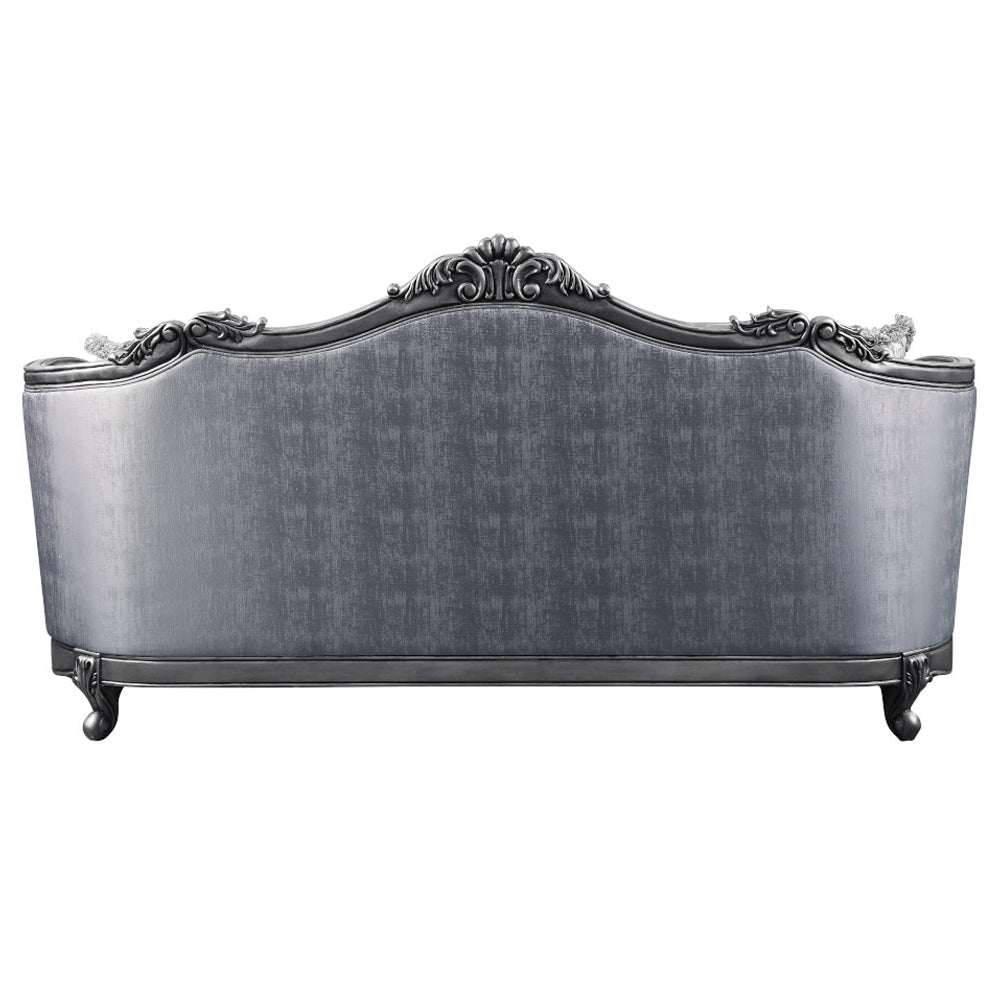 ACME Ariadne Fabric & Platinum Sofa with 5 Pillows Model 55345