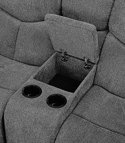 ACME Kalen Gray Chenille Motion Sofa Model 55440