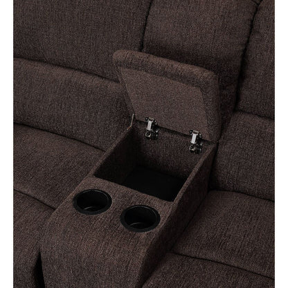 ACME Madden Brown Chenille Motion Sofa Model 55445