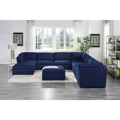 ACME Crosby Blue Fabric Modular Armless Chair Model 56035