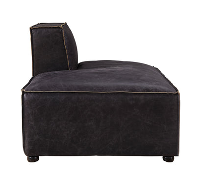 ACME Birdie Antique Slate Top Grain Leather Modular Chaise Model 56588