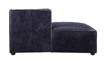 ACME Birdie Vintage Blue Top Grain Leather Modular Chaise Model 56598