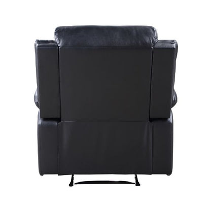 ACME Eilbra Black Synthetic Leather Power Motion Recliner Model 56910