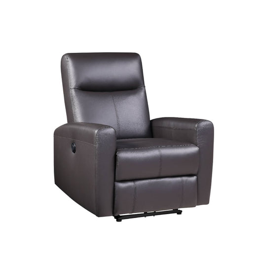 ACME Blane Brown Top Grain Leather Match Power Motion Recliner Model 59773