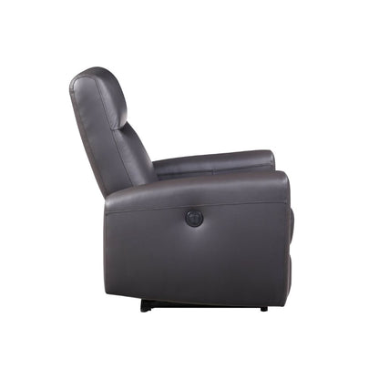 ACME Blane Brown Top Grain Leather Match Power Motion Recliner Model 59773