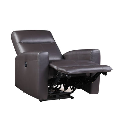 ACME Blane Brown Top Grain Leather Match Power Motion Recliner Model 59773