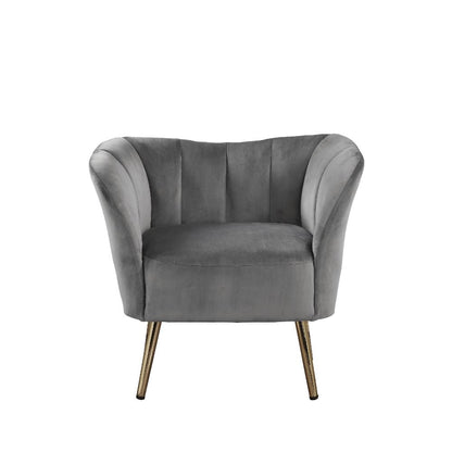 ACME Reese Gray Velvet & Gold Accent Chair Model 59797
