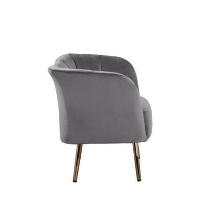 ACME Reese Gray Velvet & Gold Accent Chair Model 59797