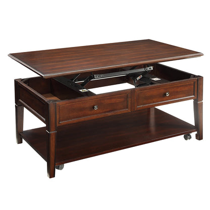 ACME Malachi Walnut Coffee Table with Lift Top Model 80254