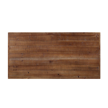 ACME Ikram Weathered Oak & Sandy Black Coffee Table Model 81175