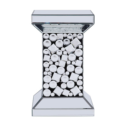 ACME Kachina Mirrored & Faux Gems End Table Model 81427